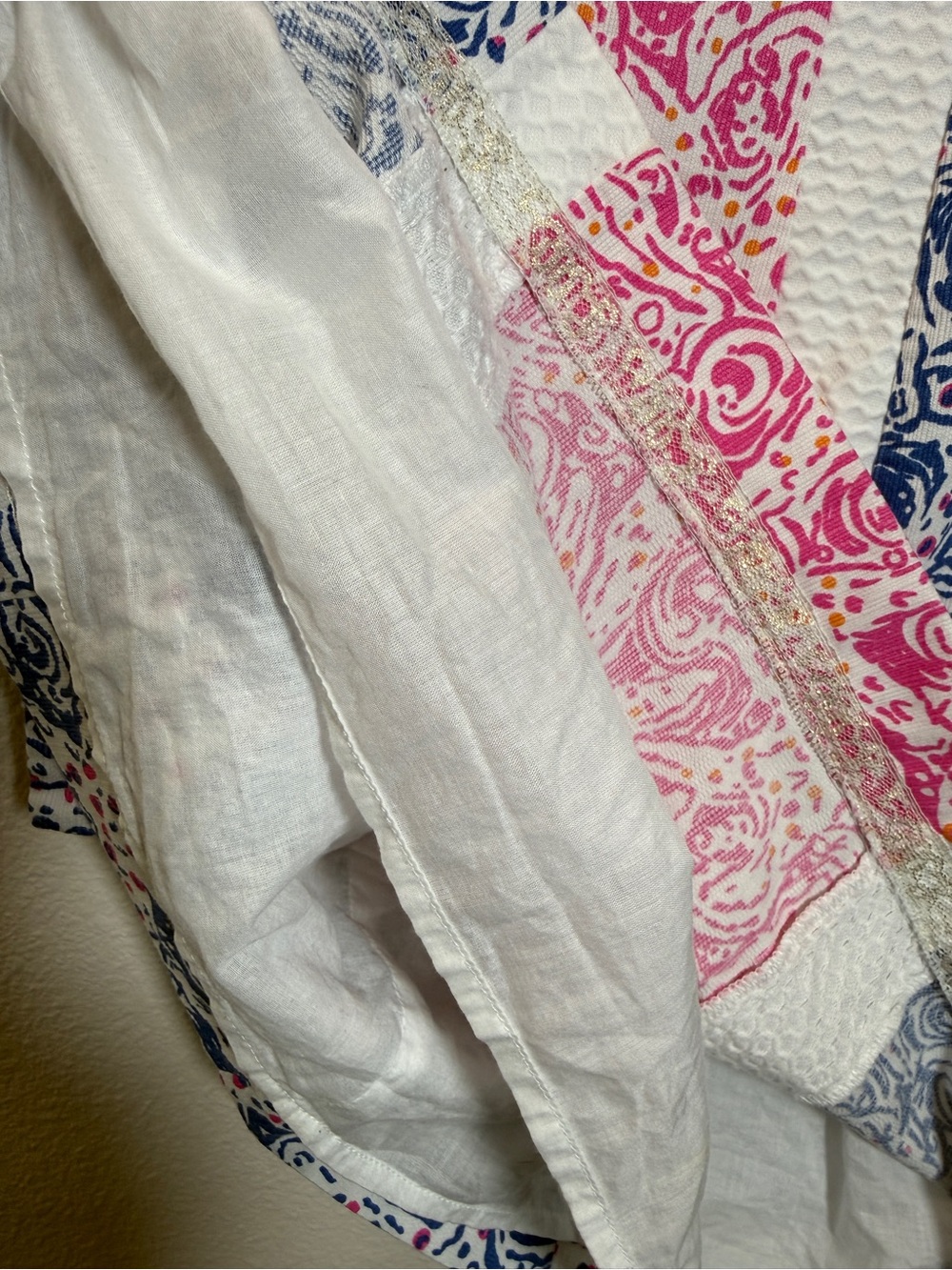 Lilly Pulitzer Shift Dress 4 Cotton Seacock Blue Pink Starfish Seashell Nautical - Picture 11 of 11